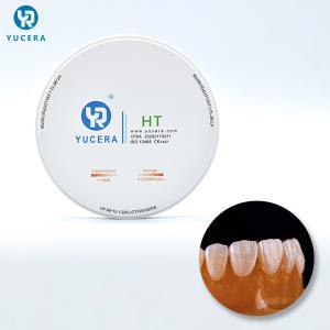 China 1200MPA Cad Cam Blocks 98mm White Dental Zirconia Block wholesale