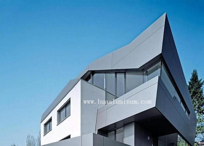 Mould Proof Curtain Wall Panel , PVDF Coated 6mm Aluminium Composite Panel