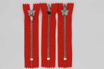 H65 Brass Euro Teeth Metal Teeth Zipper 26 Inch Length Customized For Fr