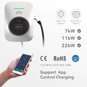 China IEC 62196-2 ABS Plastic EV Charger Station Wallbox 7kw wholesale