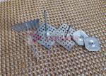 Perforated Base Hanger Galvanized Steel Insulation Pins For Acoustic Panels