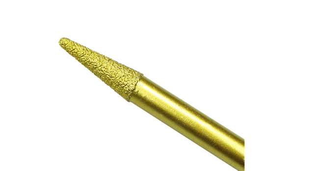 Deyi 4mm Tip CNC Stone Diamond Engraving Bits Length 60mm