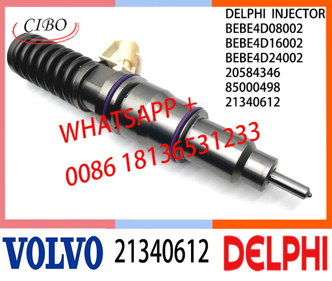 Common Fuel Diesel Injector 21340612 BEBE4D08002 BEBE4D16002 BEBE4D24002 20584346 85000498 E3.18 for VOL D13 EURO 3