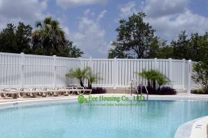 China White vinyl semi privacy fence, Vinyl Pool Fencing, Vinyl Garden Fence Panels wholesale