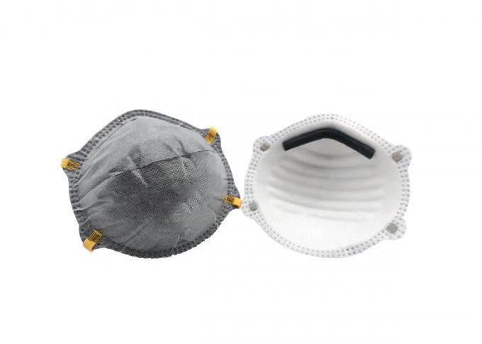 Easy Breathing FFP2 Respirator Mask , Active Carbon Face Mask Adjustable Nosepiece