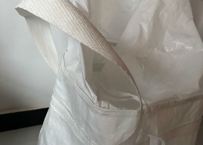 Strength Structure PP Bulk Bags , Custom Size White Woven Jumbo Bags