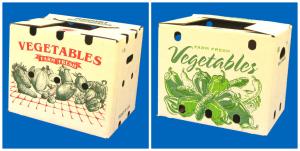 China strong corrugated vegetable box with holds wholesale