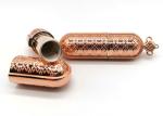 92*25mm Zinc Alloy Knot Metal Lipstick Tube Gold Color SGS