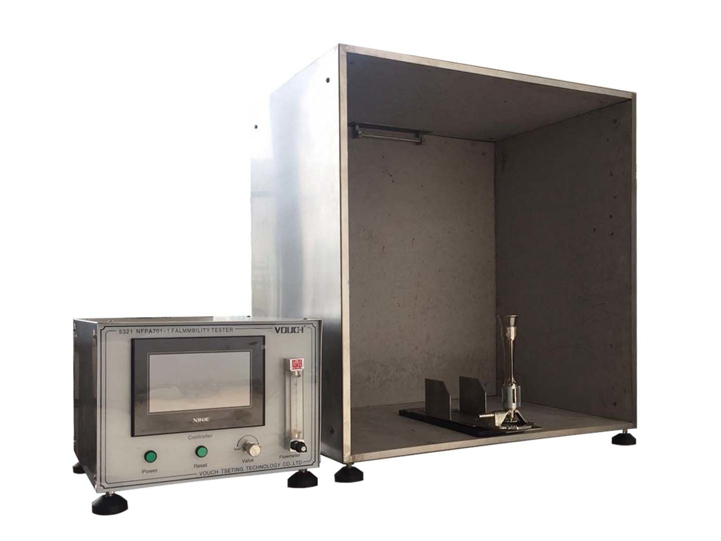 Laboratory Textile Flammability Testing Large Hanging Fabric Combustion Test