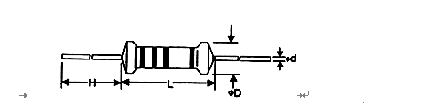 1/4w Metal Film Resistor Carbon Film Resistor 300V Max Working