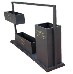 China Metal iron casting flower stand planter pot with stand wholesale
