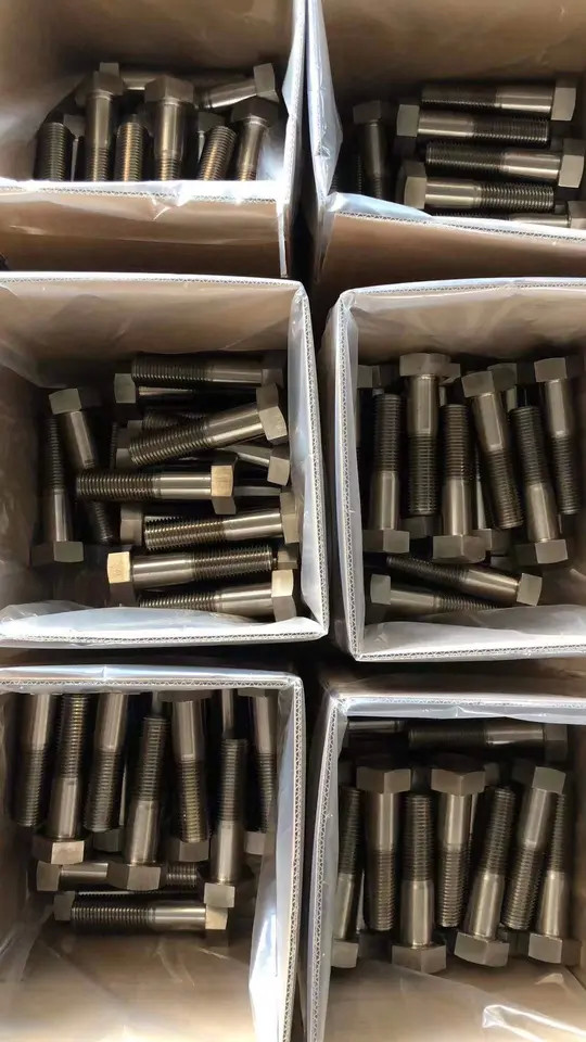 Black Oxide DIN 931 M10 * M60 Hex Head Bolts ISO 8.8 High-Strength