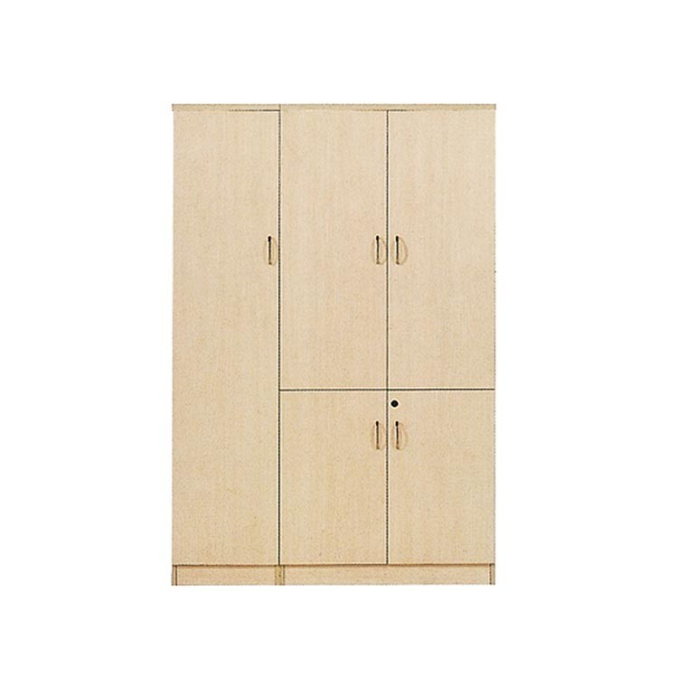 Tall Glass Wooden Lockable Filing Cabinet Modern Scratch Resistant
