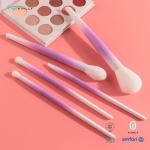 Travel 5pcs Plastic Makeup Brushes For Powder Contour Eyeshadow