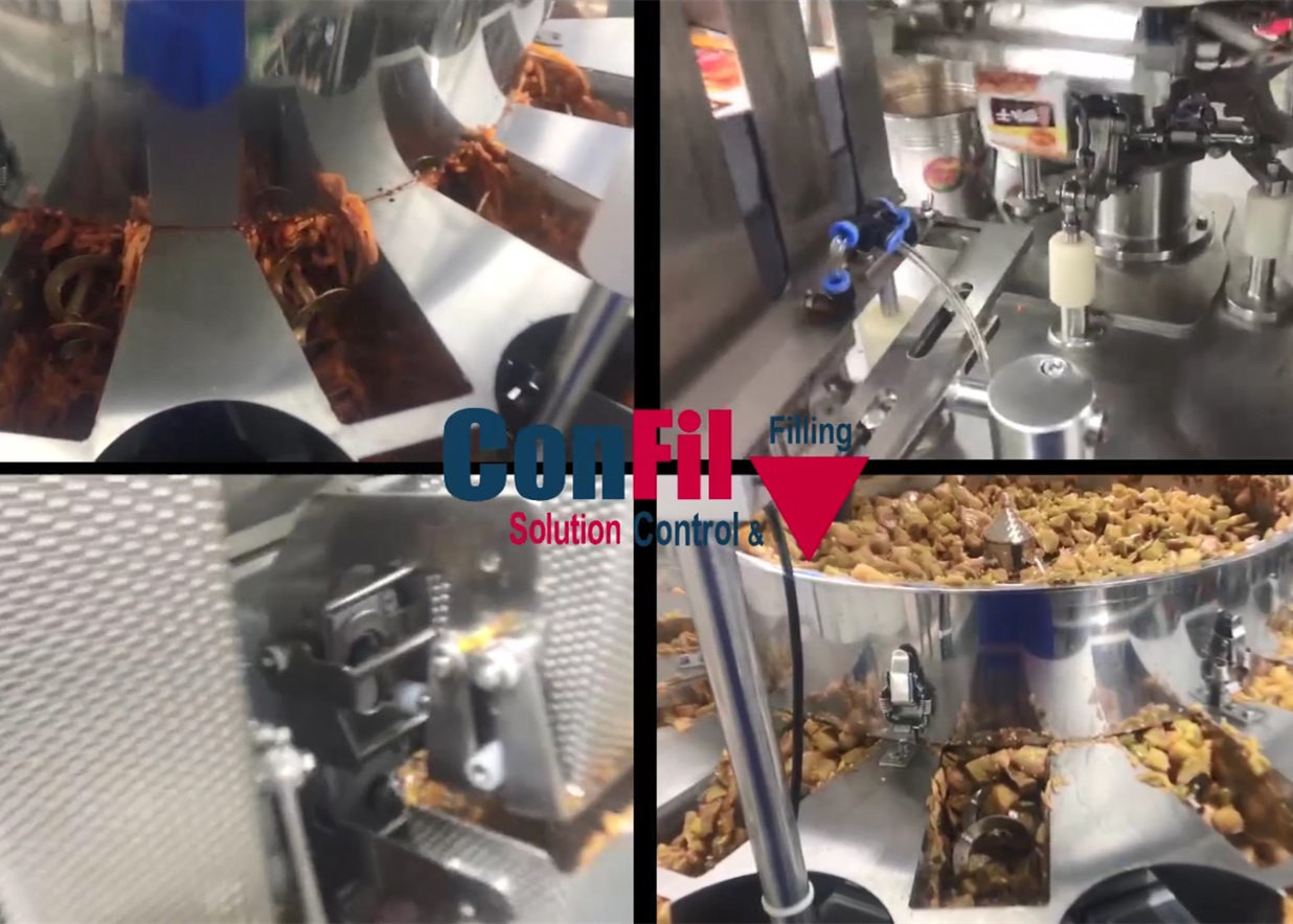 CE Rotary Vacuum Packaging Machine For Pickles Marinated Vegetables Fruits