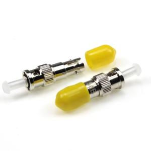 China Yellow Hat 30dB Metal ST Singlemode Fiber Optical Attenuator wholesale