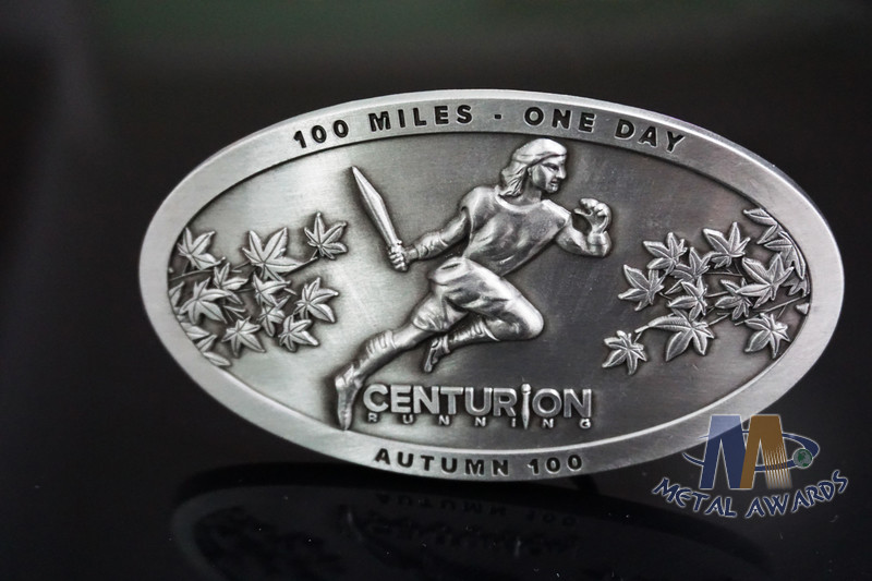 Zinc Alloy / Pewter Custom Made Buckles / Mirosoft Belt Buckle with Antique Nickel Plating for Awards