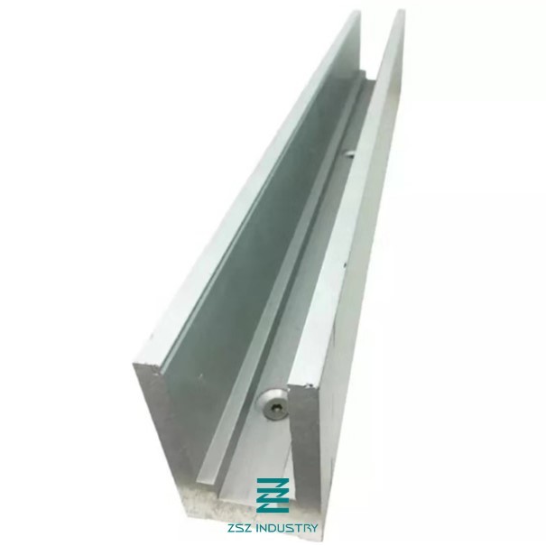 6063 Aluminium U Profile Channel For SS Glass Railing Corrosion Resistance H100mm X W62mm