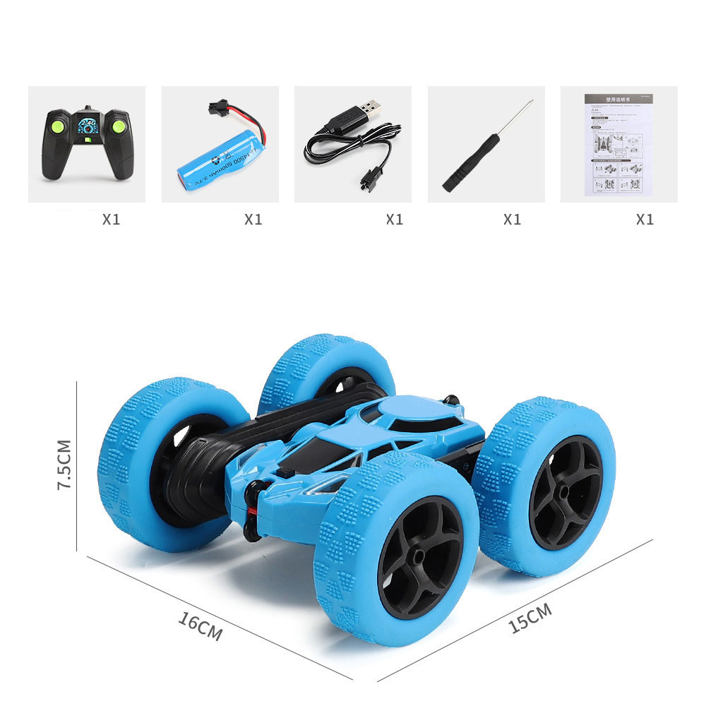 Direct Charge 4WD RC Stunt Car 2 Sided 360 Rotation Gifts for Boys Girls Kids Age 6