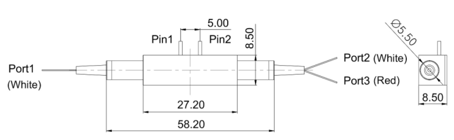 High Reliability Multipurpose 1x2 Optical Switch High Isolation