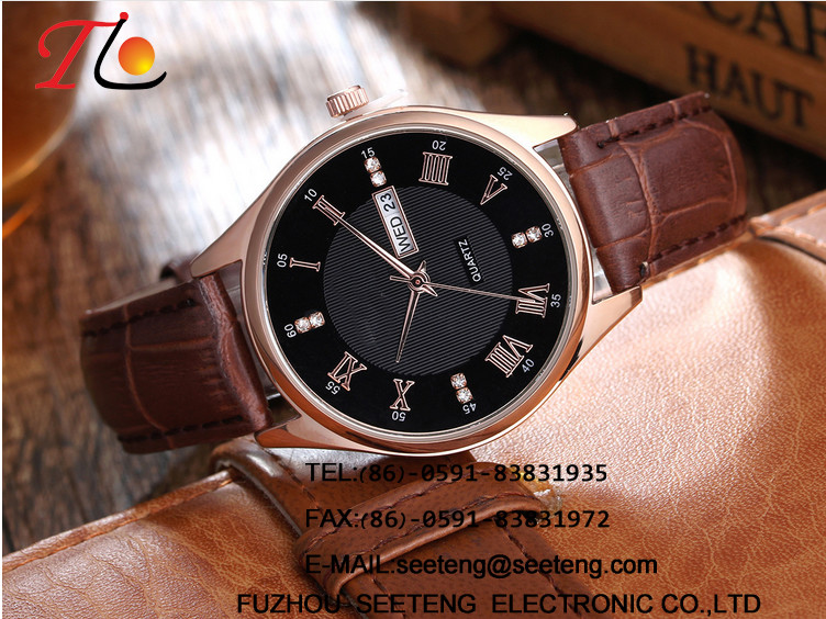 wholesale Silicone watch with alloycase and color customized strap Men's watch concise style classic style