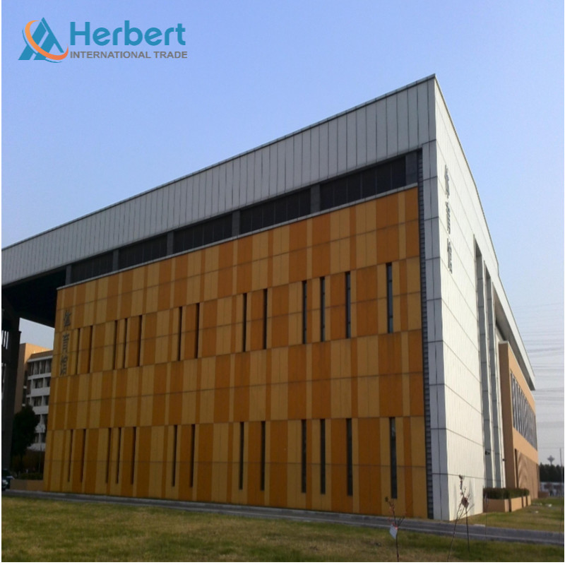 S355JR Ventilated Aluminium Curtain Wall 50mm 960mm Magnesium Manganese Plate