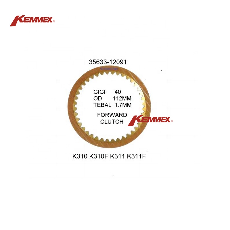 SMALLER K310 K311 CVT AUTOMATIC TRANSMISSION FRICTION PLATE FORWARD 35633-12091 OD 112MM