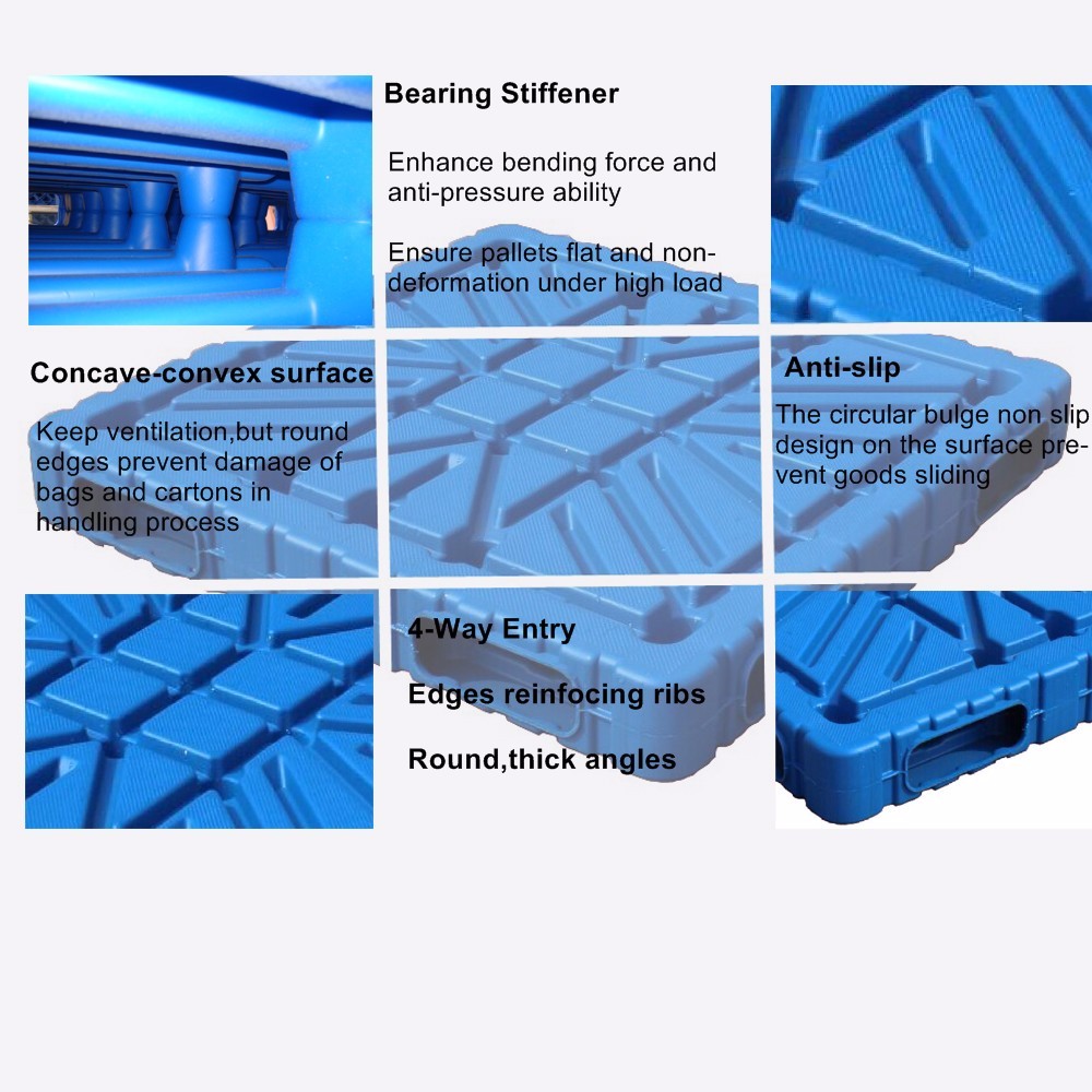 1500x1200mm cheap plastic heavy duty pallet