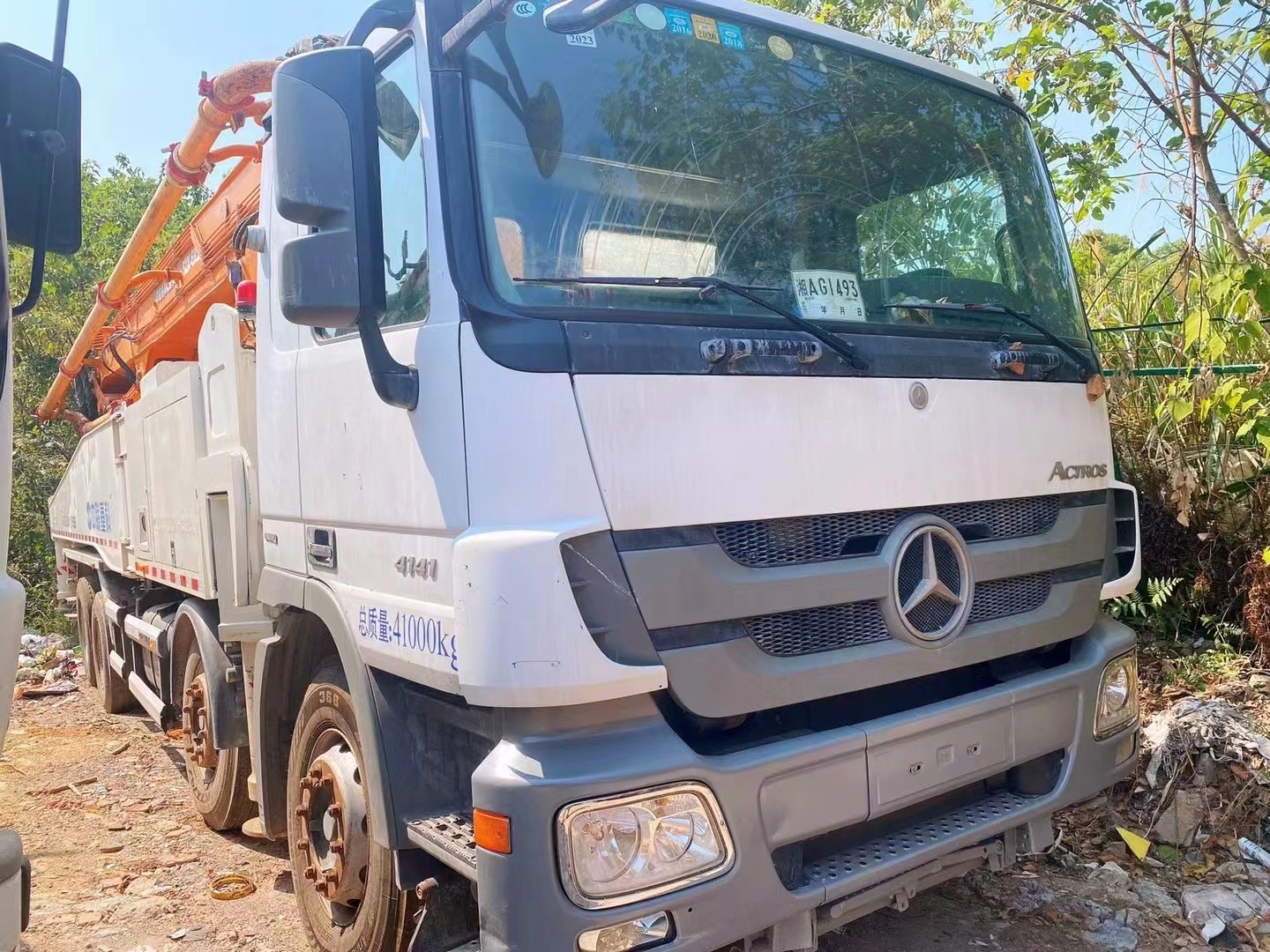 2013 Zoomlion Used Concrete Pump Truck 52m Diesel Fuel