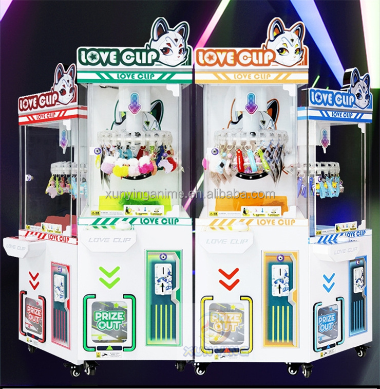 Indoor Coin Game Machine Mini Clip Arcade Prize Machine 230V