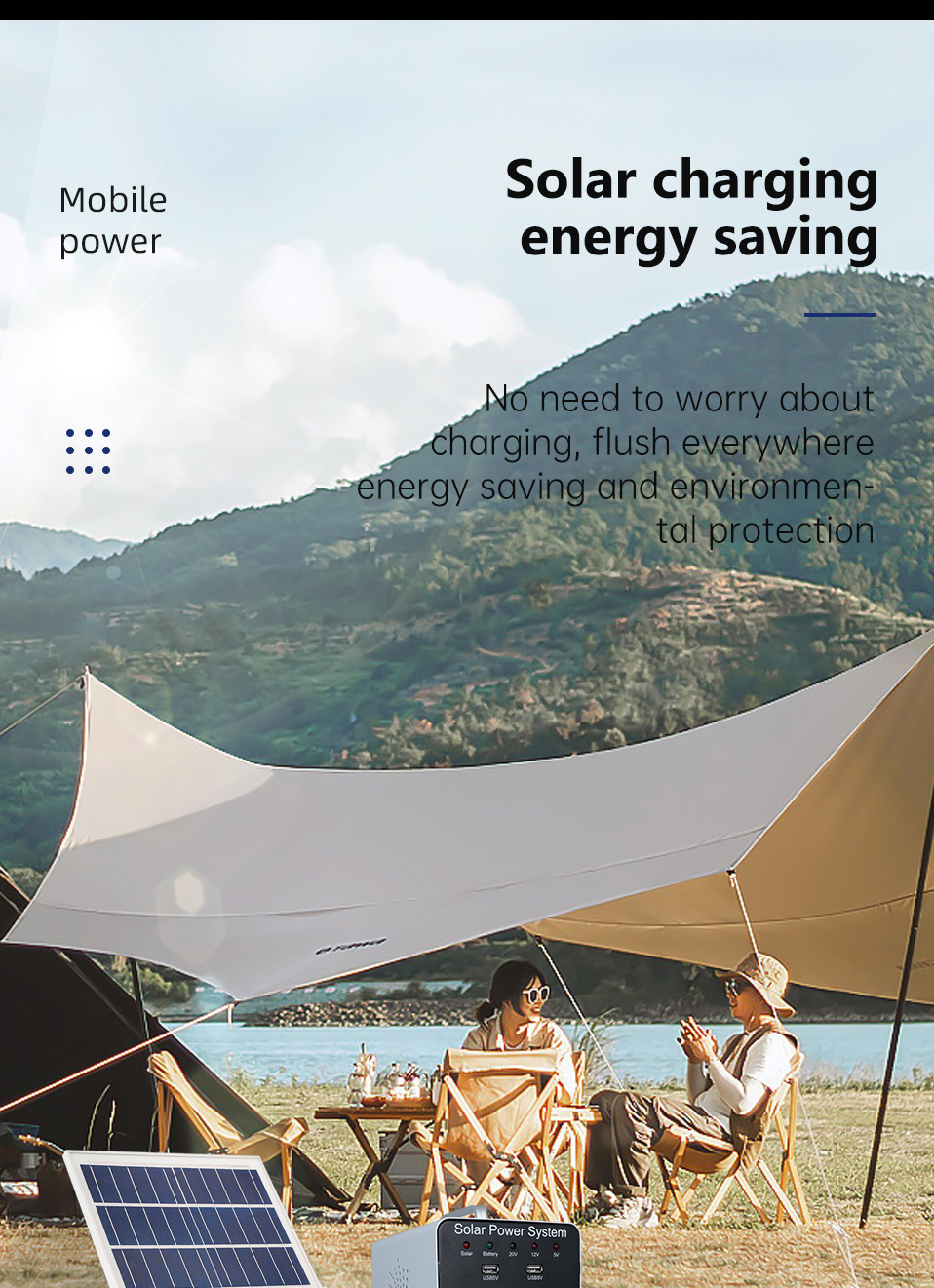 Wholesale Mini Portable Energy Storage Outdoor Camping Generator 120W Solar Power System