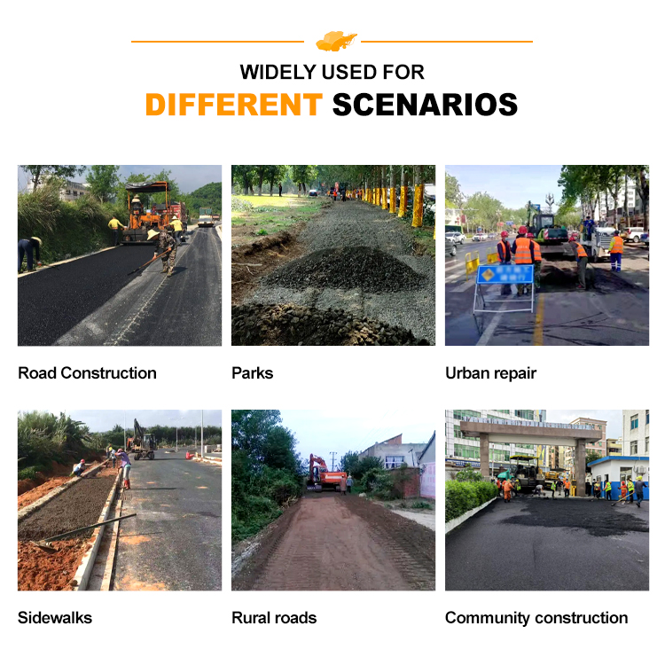 Small Asphalt Paver with 2 x Hydrostatically Driven Front Wheels 1000 mm Working Width