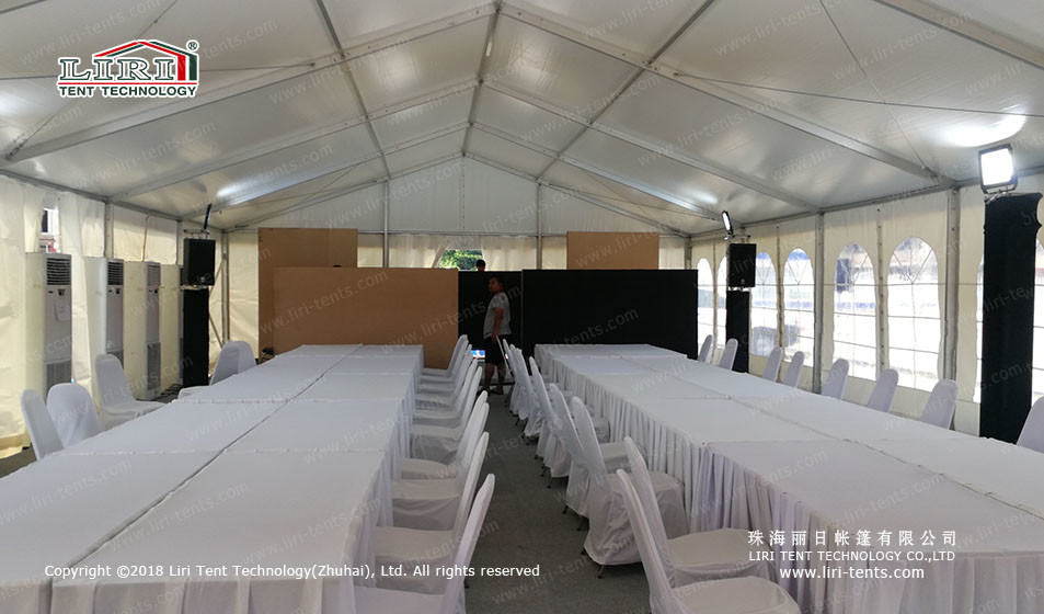 Aluminum PVC Mini Outdoor Party Tents With White Closed Curtain