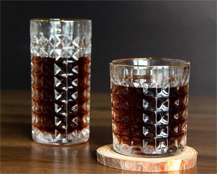 Unbreakable Heavy Base Modern Drinking Glasses Custom Whiskey Tumbler 150ml-500ml
