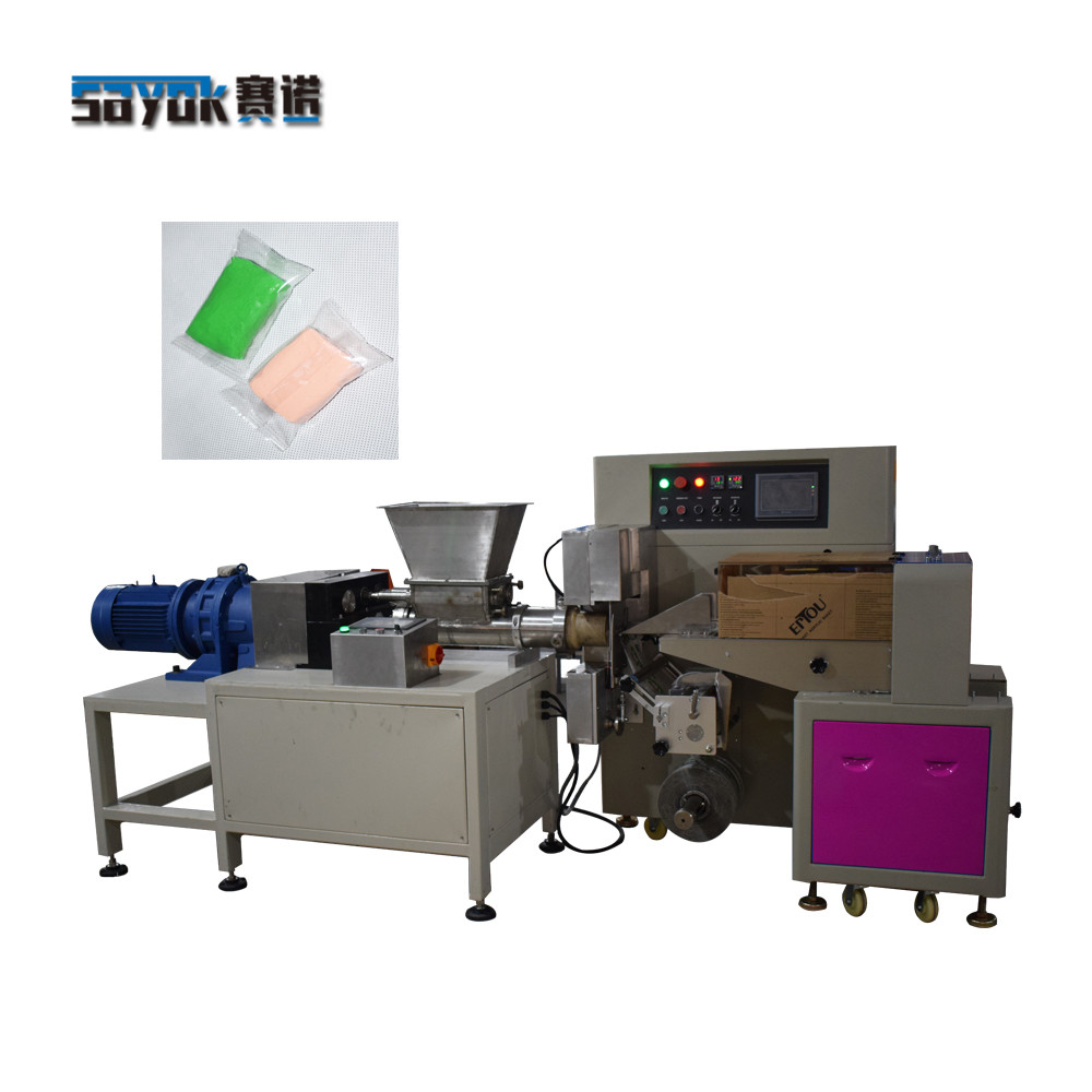 Clay Plasticine Automated Packaging Machine Line Extruding Cutting