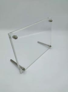 China ODM Acrylic Photo Display Stands , Square Clear Photo Frame Stand wholesale