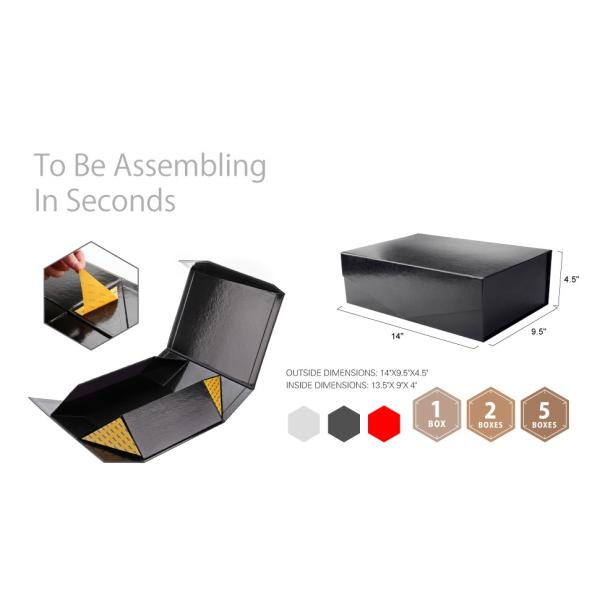 Large Rectangular Sturdy Custom Boxes For Clothing With Magnetic Closure