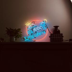 China Acrylic Customized Neon Light Box Sign Pink Cocktail Waterproof wholesale