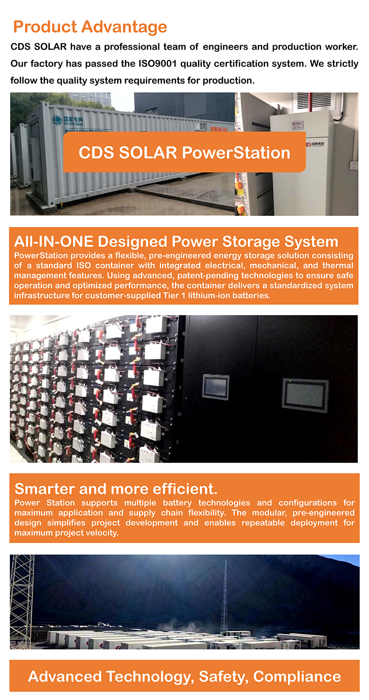 high quality 100kW-350kWh Energy Storage System with solar battery