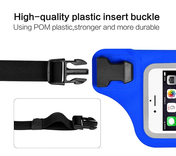 Sport LED Waterproof Running Belt / Elastic Waist Belt Tool Bag With Touchable Window
