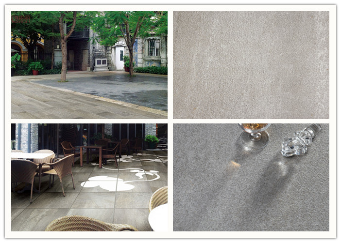 Outdoor Stone Look Porcelain Tile / Matte Porcelain Tile Acid Resistant