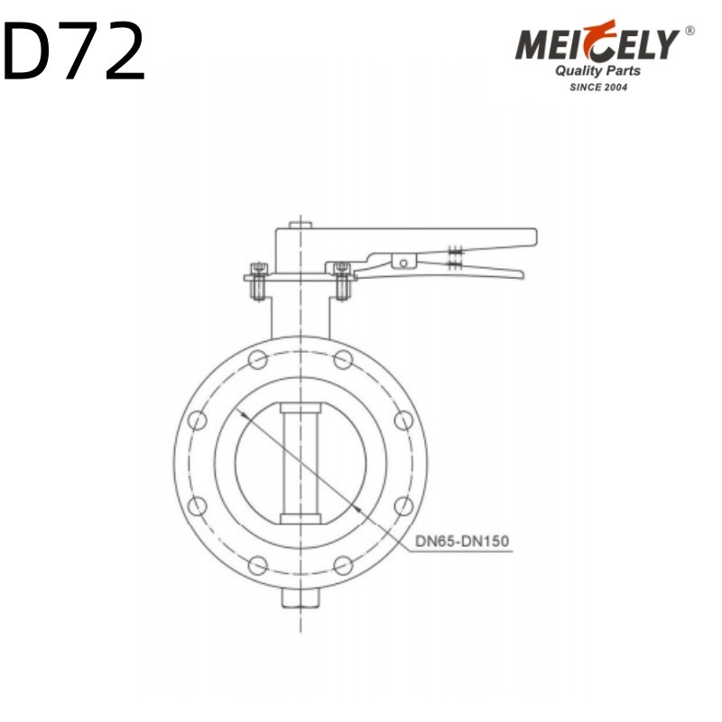 High-Quality Butterfly Valve DF71-100 D72 For Water Tank truck