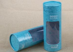 China Column Shaped Food Composite Can Packaging Cardboard Paper Tube With Window wholesale