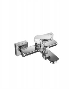 China Brass Wall Mounted Shower Mixer Taps Faucet Polished With Adjustable Temperature T8031 wholesale