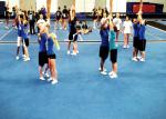 Gymnastics Blue 50mm Cheerleading Floor Mat Velcro Connect