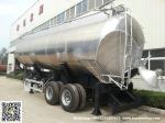 Aluminum Alloy Wheat Flour Bulk Tanker with Tipping Hydraulic Cylinder (6000USG