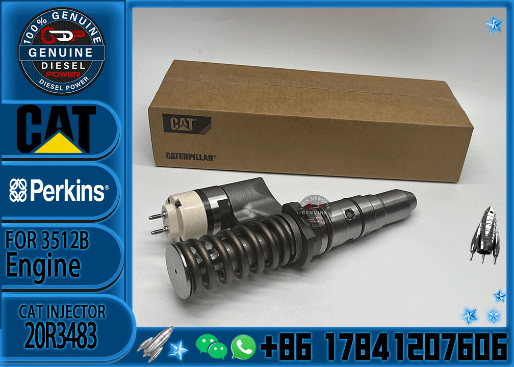 Common rail injector fuel injecto 20R3483 20R-3247 10R-2827 for 3512B Excavator 3512C 3516B 3516C