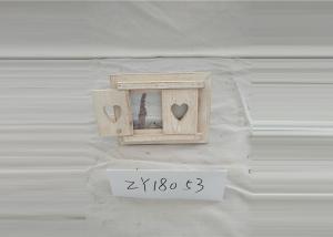 China Heart Shaped White Wooden 6x4 Inch Album Picture Frames wholesale
