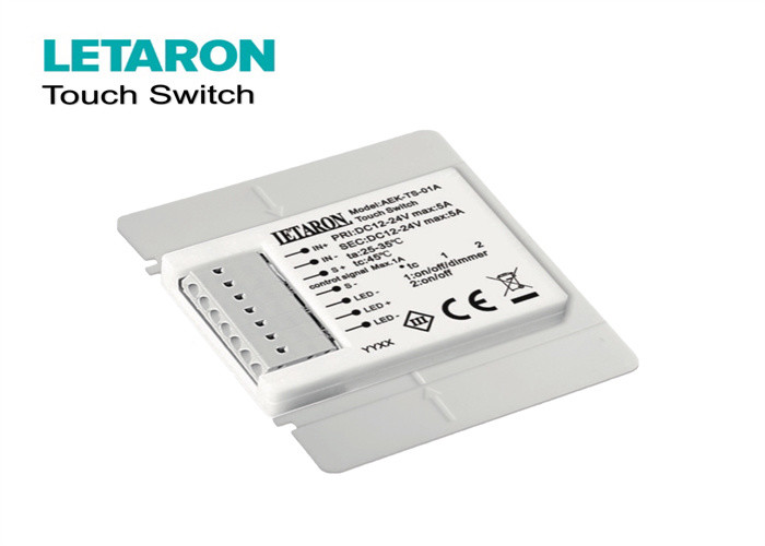 0.12KW Mirror Touch Switch , 24VDC Touch Dimmer Switch For Led Lights