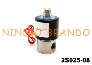 China SUS-08 2S025-08 1/4'' Stainless Steel Water Solenoid Valve wholesale